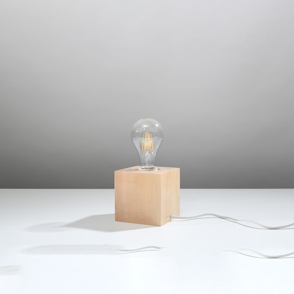 Premium Scandinavian Wooden Desk Lamp - High Quality, Stylish Design, E27 Socket