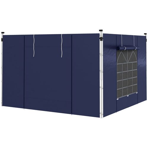 Outsunny 3x3(m) or 3x6m Pop Up Gazebo Side Panels Replacement, 2 Pack, Blue