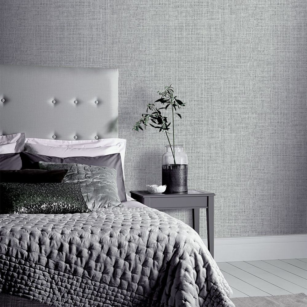 Luxurious Hessian Mid Grey Rugs - High-Quality & Stylish