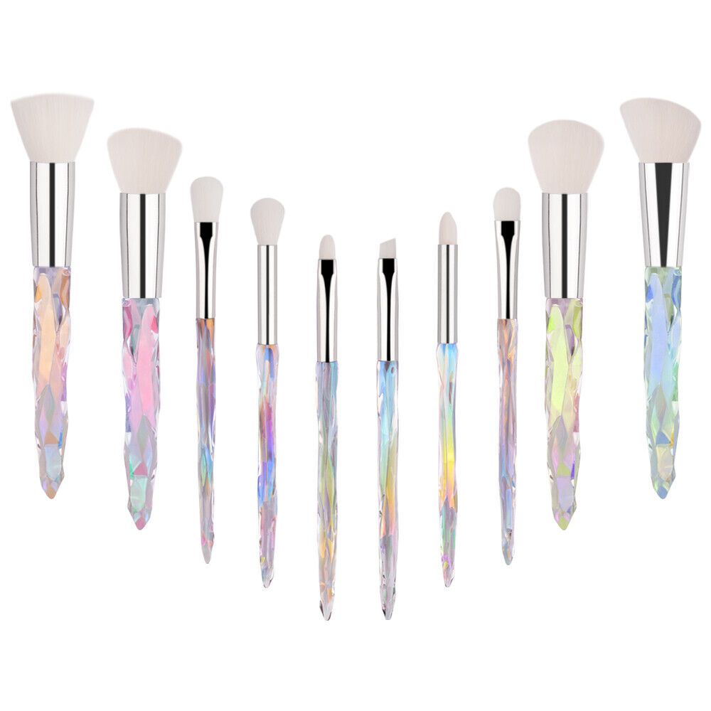 10Pcs Make up Brushes Set Cosmetic Kabuki Eyeshadow Makeup Foundation Brush Kit