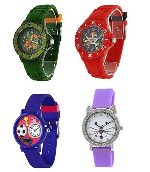 Tikkers Ladies/Boys/Girls Analogue Silicone Strap 10 Mix Watches - CLEARANCE NEEDS RE-BATTERY