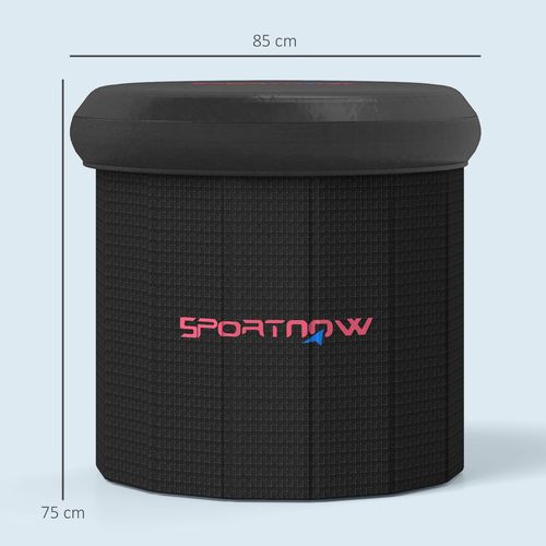 SPORTNOW Ice Bath Tub Outdoor, 300L Portable Cold Water Therapy Tub, Black
