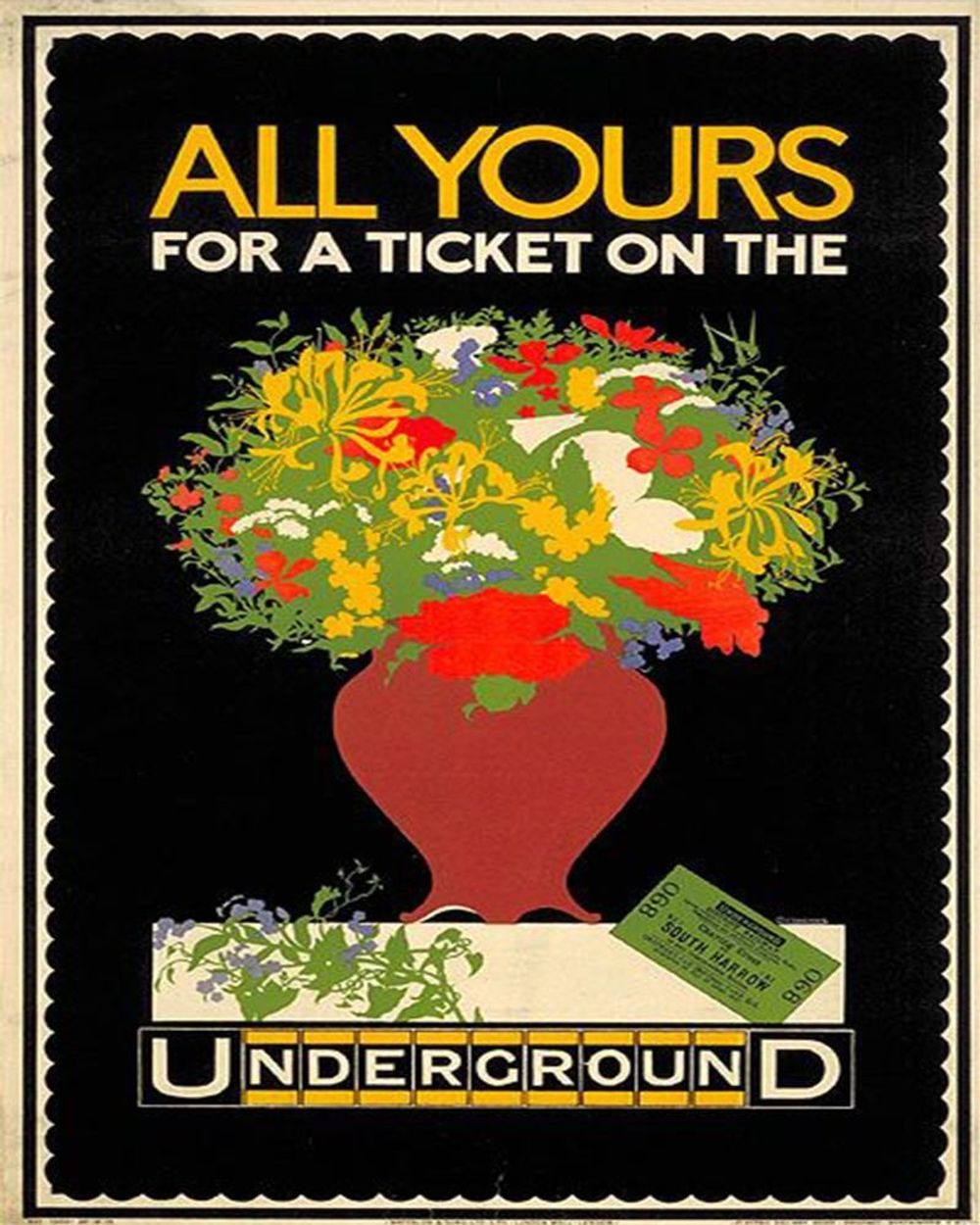 London Underground Metal Sign - Retro Advertising - High Quality - Vintage Style - Reproduction - 40x28cm
