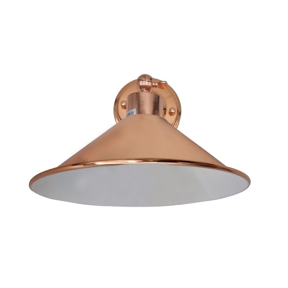 Vintage Industrial Rose Gold Retro Wall Light - Sturdy Metal Lamp Shade - Classic Style - E27"
Description: "Add a touch of vintage elegance to any space with this sturdy metal wall light. Perfect for living rooms, bedrooms, and more!