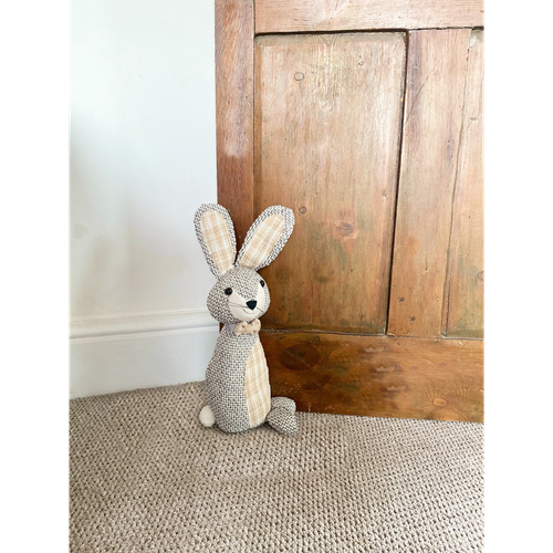 Woven Fabric Rabbit Doorstop