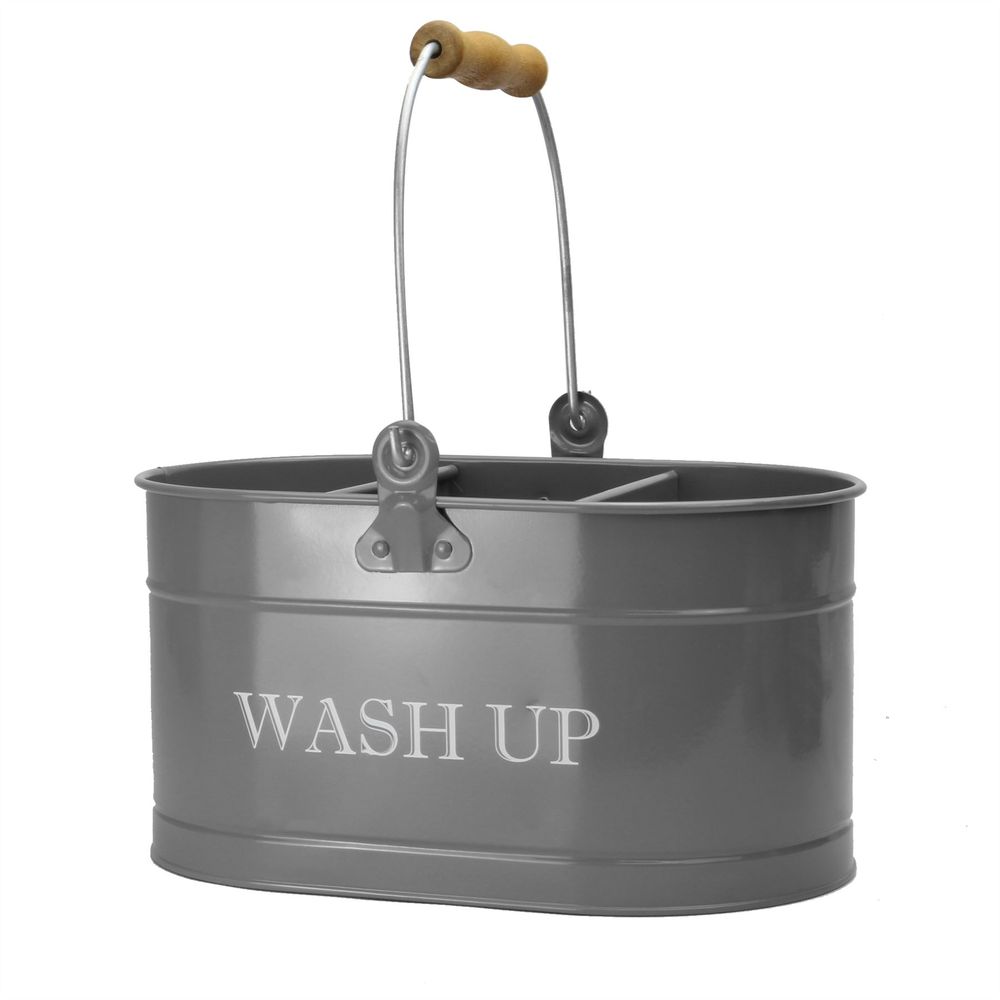 Wash Up Tidy Grey | M&W - Easy Cleaning Solution - Durable & Stylish - 3 Compartments - Rust-Resistant