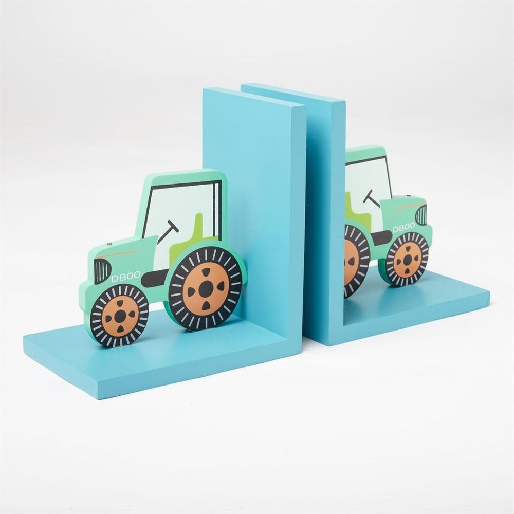 High-Quality Green Tractor Bookends