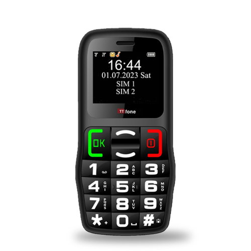 TTfone TT220 Big Button Mobile with Dock Charger, Giffgaff SIM