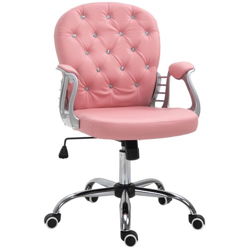 Vinsetto Office Chair PU Diamante Padded Ergonomic 360° Swivel