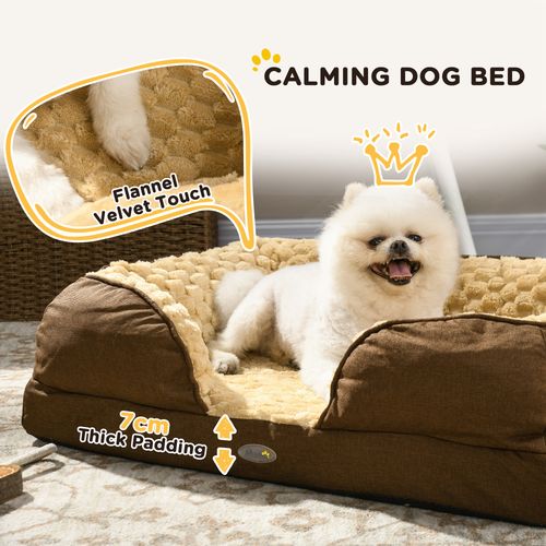 PawHut Dog Bed Calming Pet Bed Dog Mattress for Small Dogs