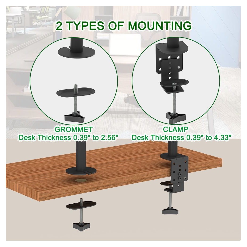 13-27 Inch Double Pendulum Large Base TV Stand TSNS-03 Bearing 8Kg/Vese100*100/90° tilt/360° rotation
