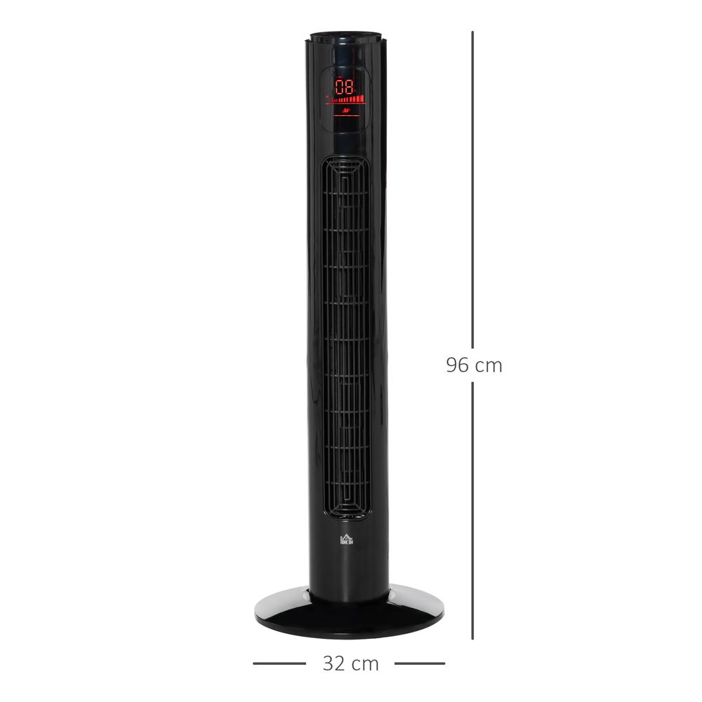 Fan Tower, ?32x96H cm-Black
