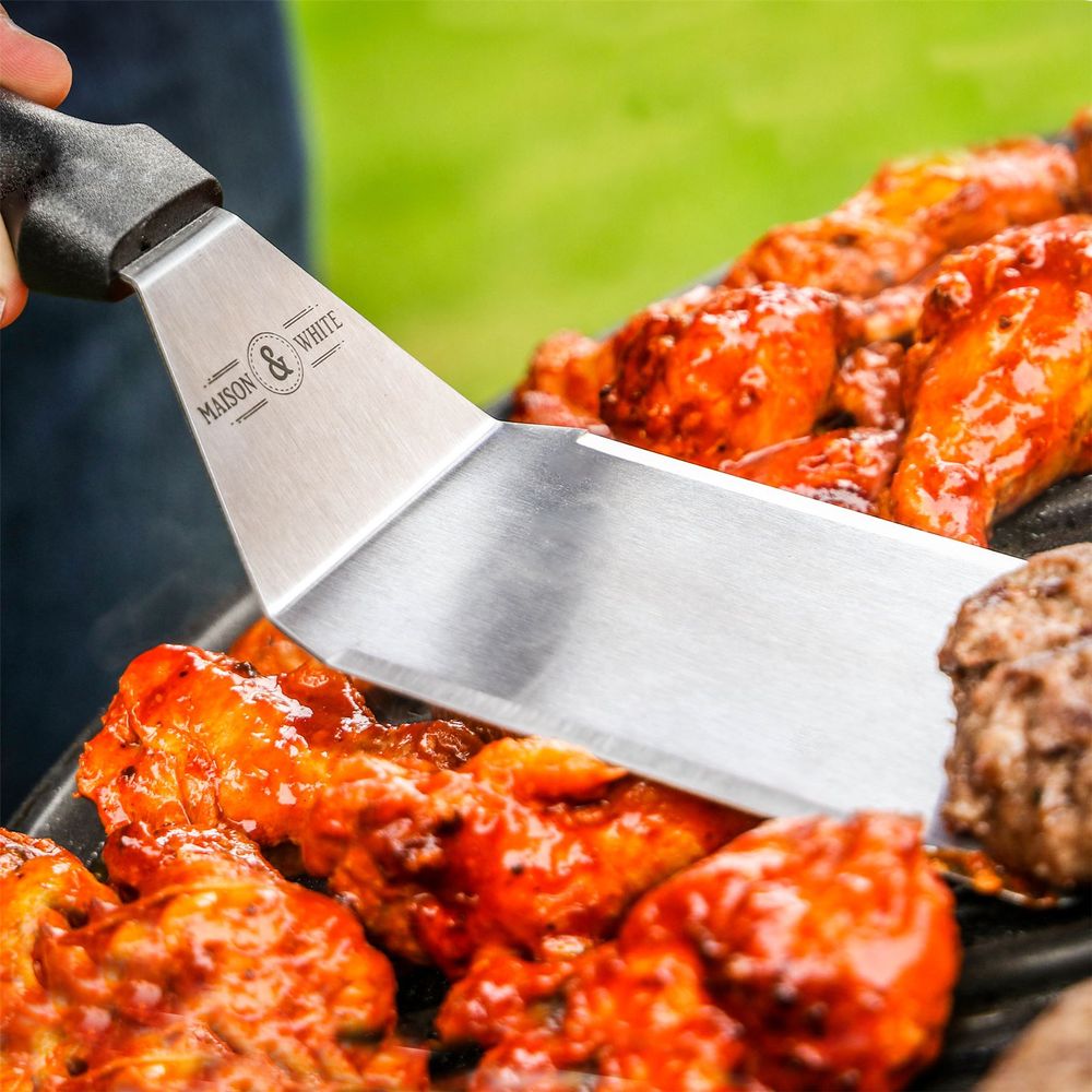 Premium 4pc. Stainless Steel Spatula Set | High Quality | Maison & White