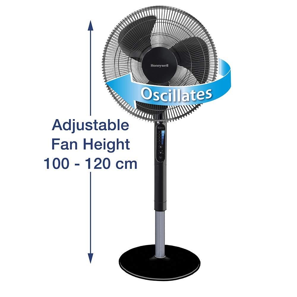 Honeywell Advanced QuietSet 16" Stand Fan - Black UK Plug