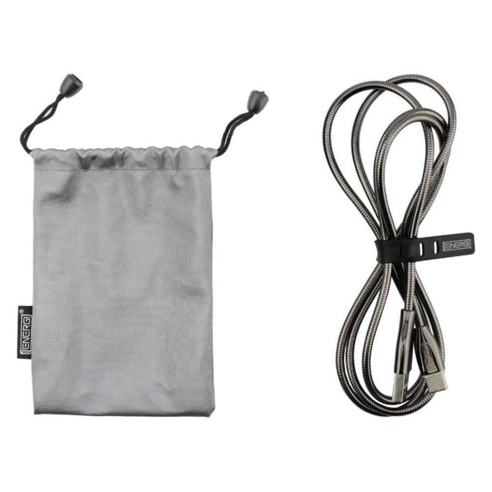 Tech Energi Micro-USB Cable - 1.2 Metres - Black, Fast Charging, Durable, LED Indicator