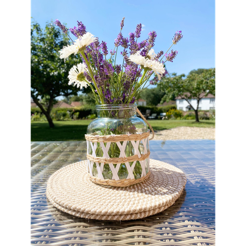 Candle Lantern with Weave
