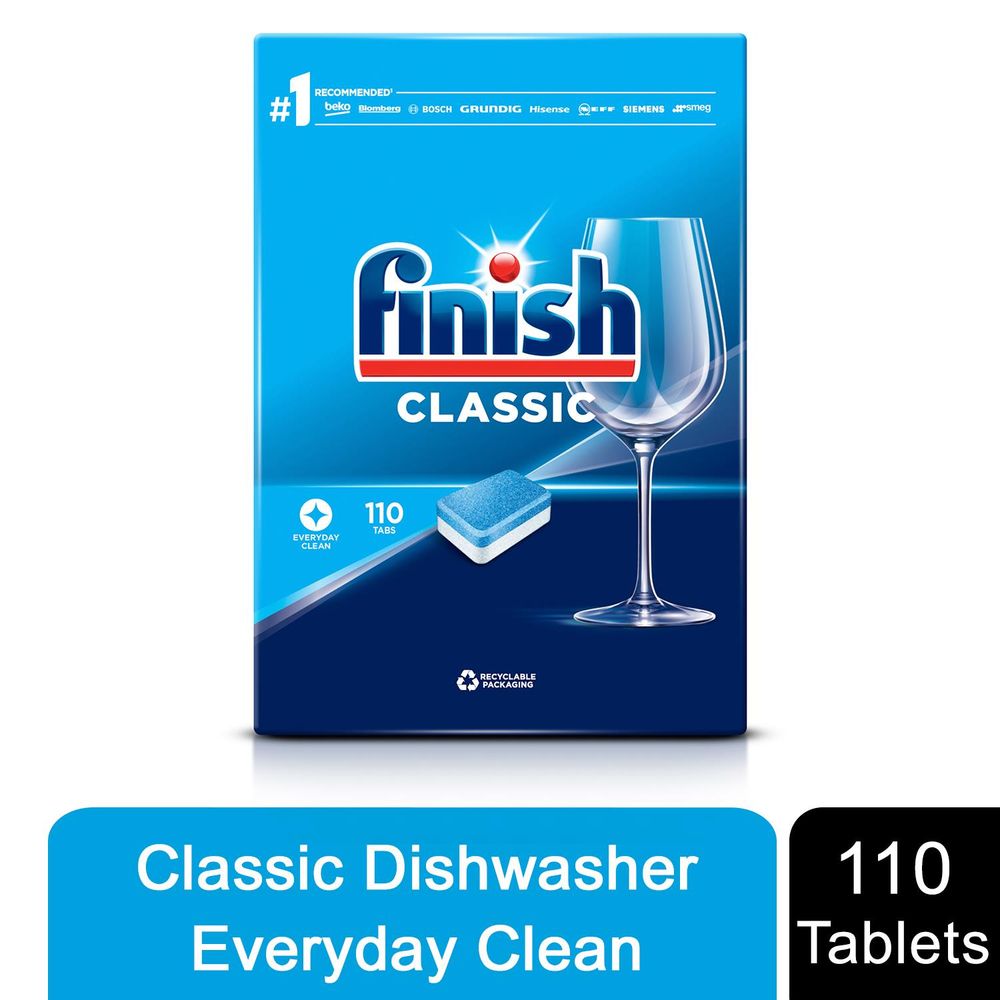 Finish Mega Pack of Classic Everyday Clean Dishwasher Tablets, 110 Tablets