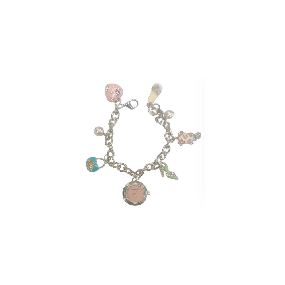 Stylish Mini Dial Watch with Charms - High Quality Ladies Girls Strap - IMP755 - CLEARANCE!