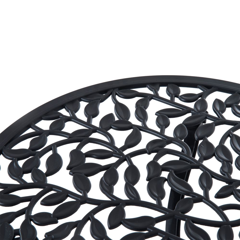 Premium Cast Aluminium 3-Pcs Bistro Set: Elegant Design, Durable Construction - Perfect for Any Outdoor Setting