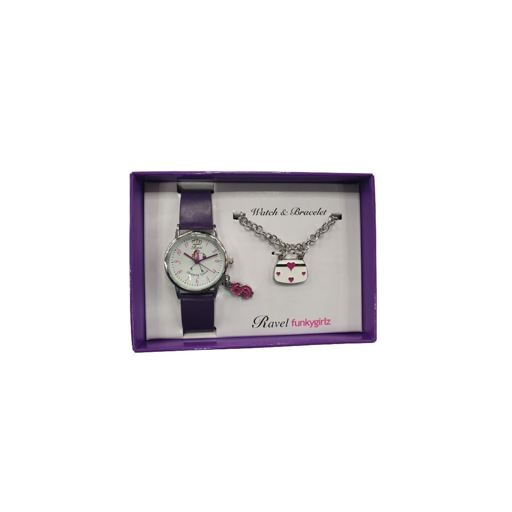 Ravel Funkygirlz fashion watch & Bracelet  R3302