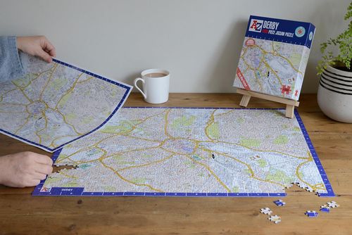 A to Z Map of Derby 1000 Piece Jigsaw Puzzle