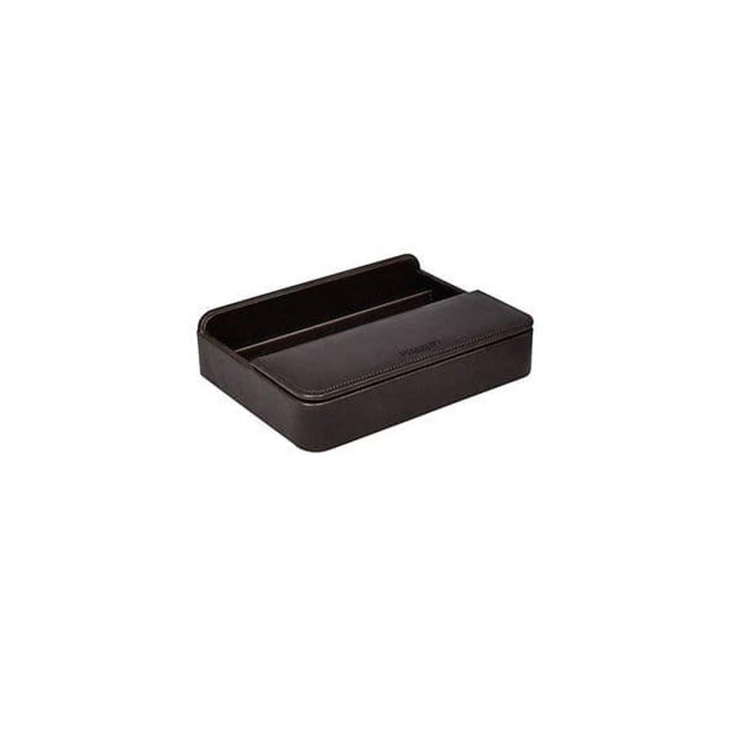 Jacob Jones Grey Valet Tech Charging Cable Stand with Dark Grey Lining Tablet or Smartphone Holder 73809