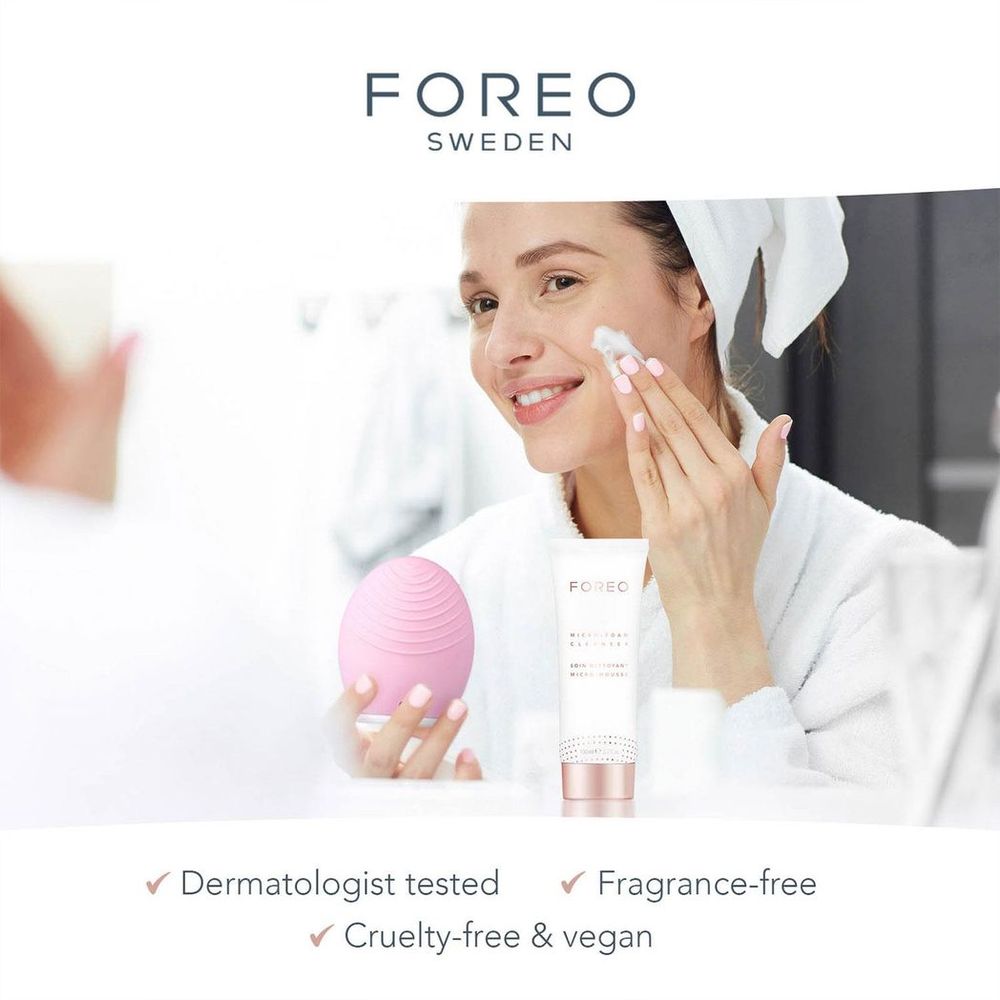 FOREO Micro-Foam Cleanser: Gentle Face Wash for All Skin Types, 100ml