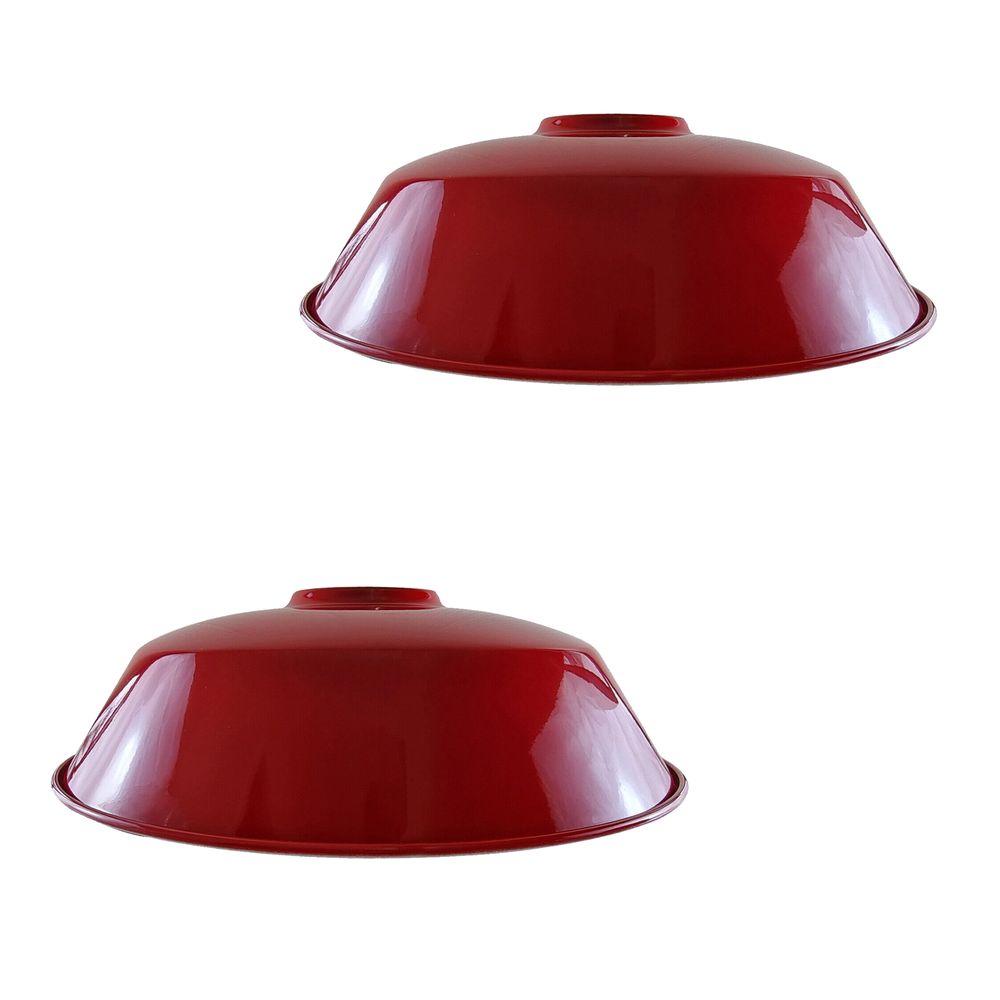 Burgundy Retro Vintage Lampshade E27 Industrial Pendant Metal 36cm Light