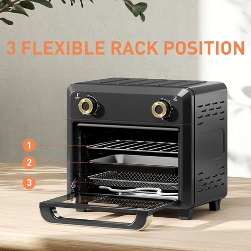 HOMCOM 10L Air Fryer Oven, Electric Oven, Grill, Roast, Bake, 1000W