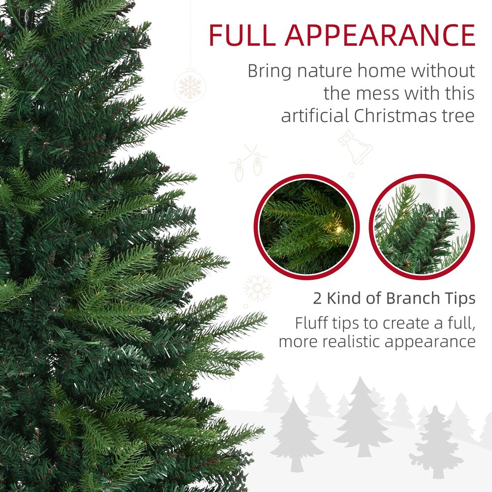 1.2m 4ft Christmas Tree Entrance  750 Tips  Pre-lit Tree 80 LED with Vase Base