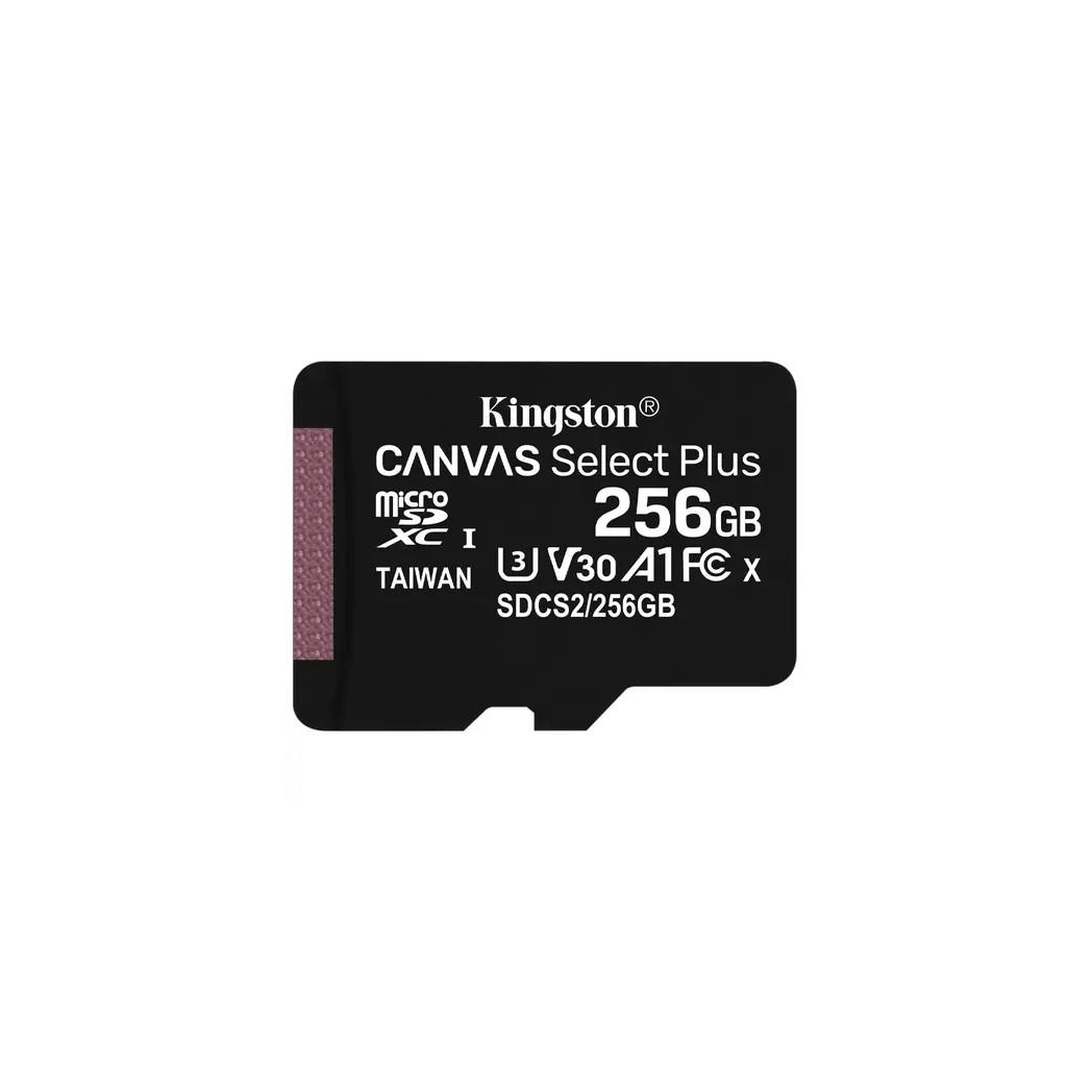 Kingston Canvas Select Plus MicroSD (SD Adapter Included)- 256GB
