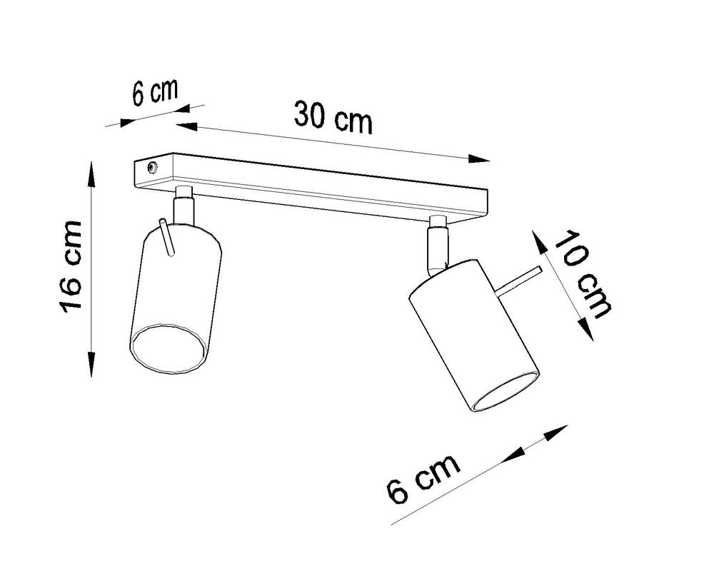 Premium Black Rotating Tube Ceiling Lamp - Modern Loft Design - High Quality GU10 Bulbs - Best for Unique Arrangements