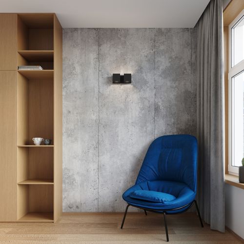 Wall lamp aluminum Quad modern Design G9
