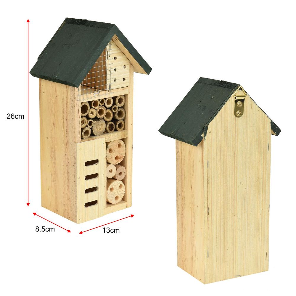 ASAB Insect Hotel Bug House Chalet Backyard Garden Outdoor Hanging Nesting