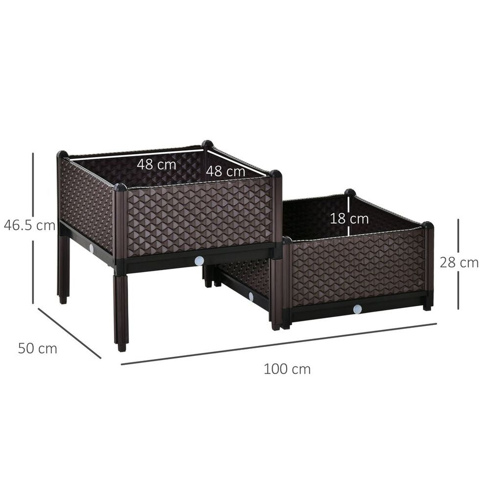 Premium Raised Garden Bed Planter Box: Flowers, Vegetables, Herbs - Best Quality, Durable & Lightweight
