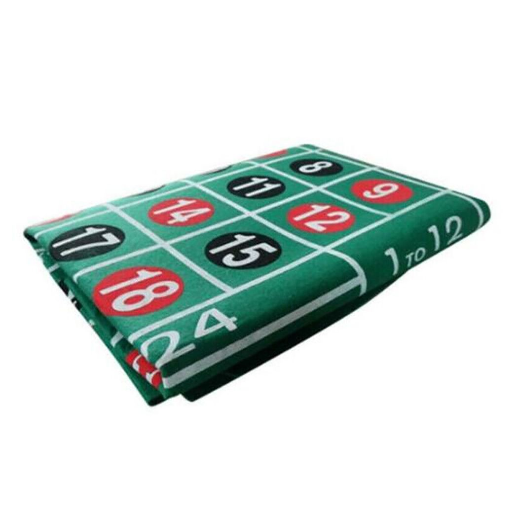 Waterproof Blackjack Roulette Casino Poker Table Top Felt Cloth Cover Mat