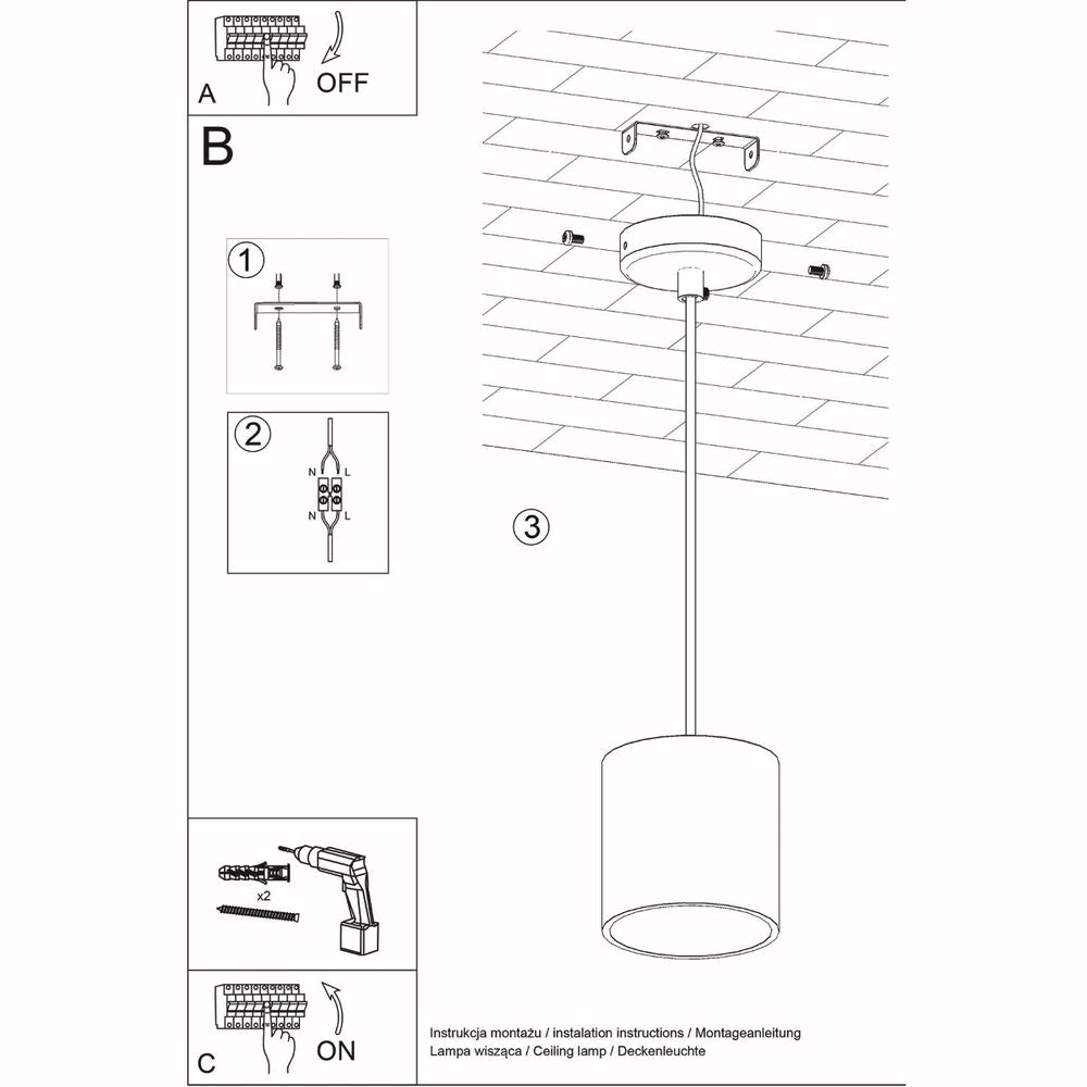 Pendant lamp aluminum Orbis modern Design GU10