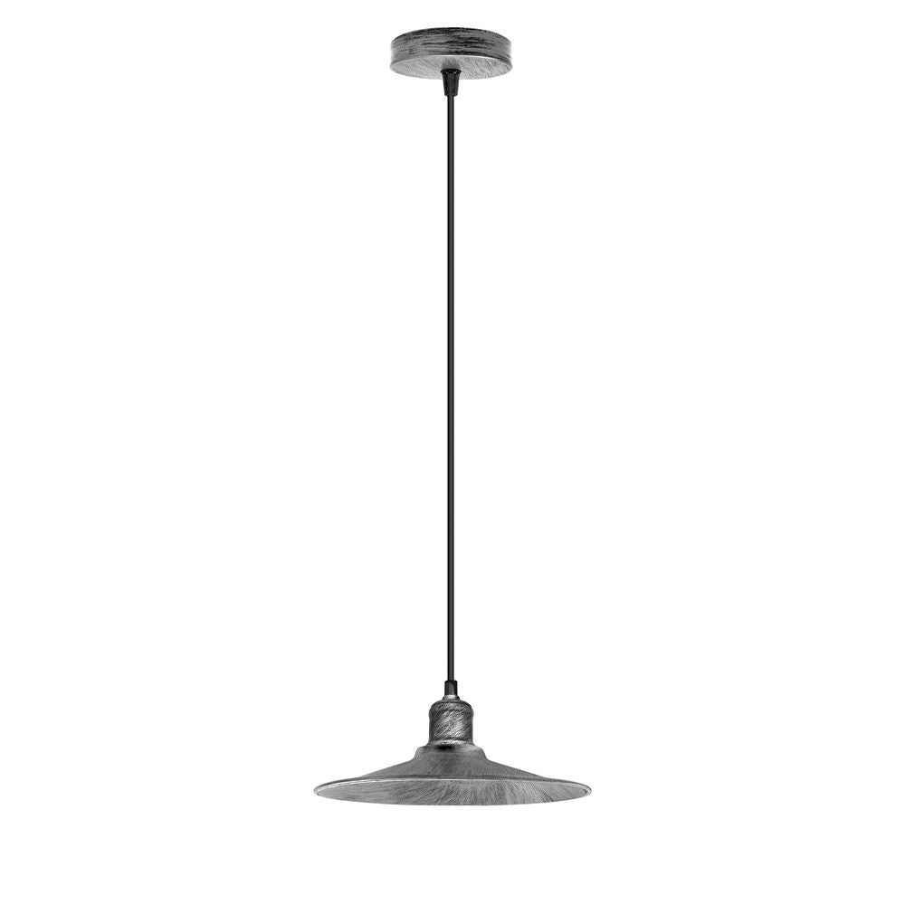 Vintage Ceiling Pendant Light - Rustic Metal Shade - Stylish and Elegant Design - Dimmer Compatible - High Quality