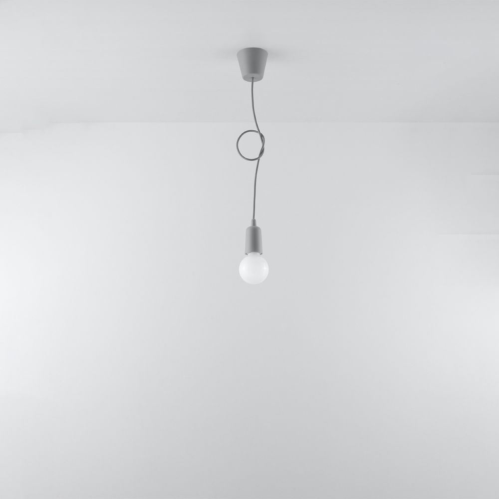 Pendant lamp PVC Diego modern Design E27