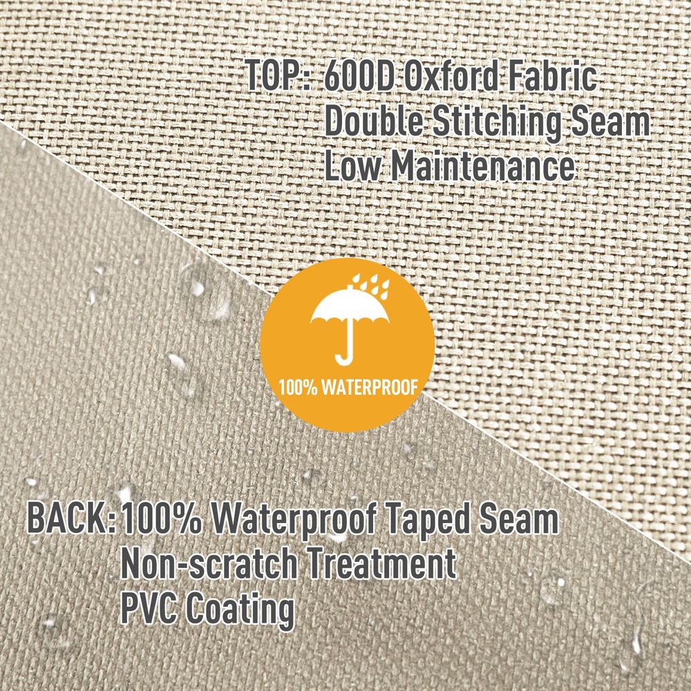 Premium Waterproof Furniture Cover - Protect Your 3 Seat Rattan Sofa with Confidence