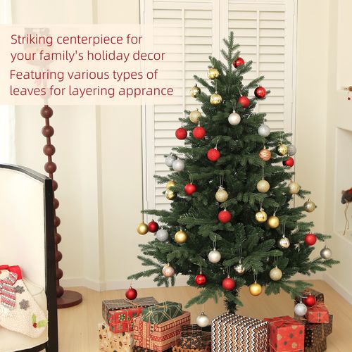 HOMCOM 5ft Artificial Spurce Christmas Tree with 1121 Branches