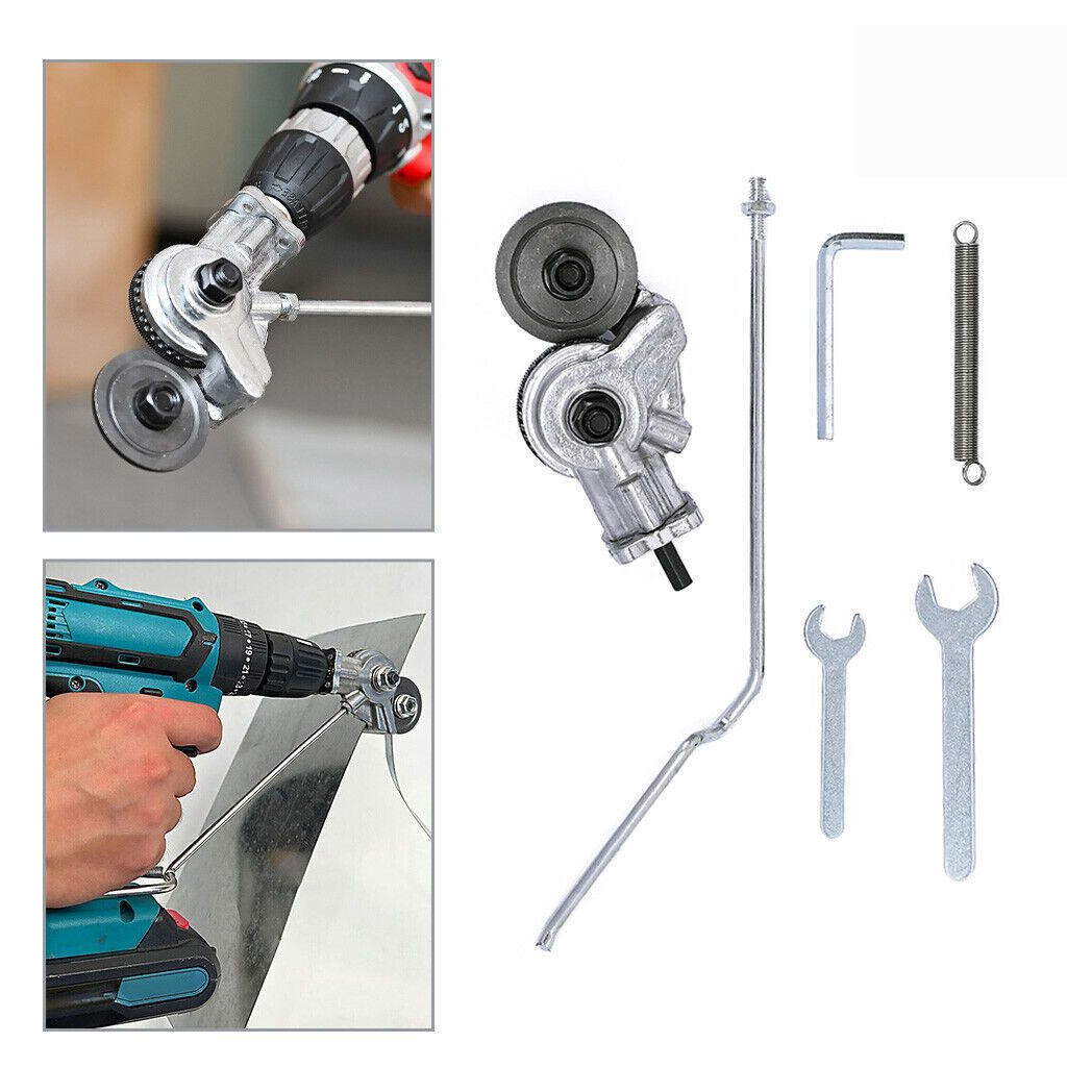 Electric Drill Plate Cutter Sheet Metal Nibbler Shears Plate Cutting Power Tool