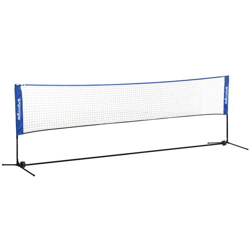 SPORTNOW 4m Badminton Net, Adjustable Sports Net for Tennis, Volleybal, Blue