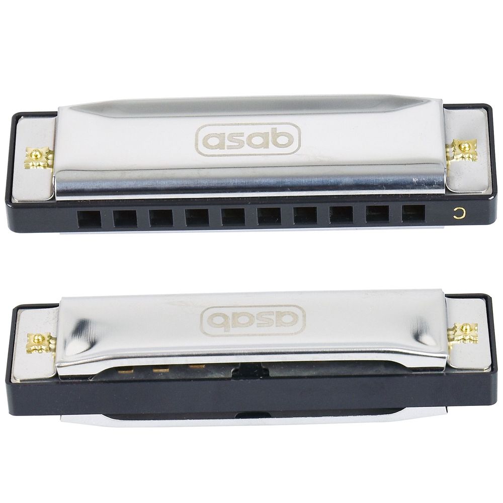 Classic Metal 10-Hole C Harmonica | Professional Quality Music Instrument