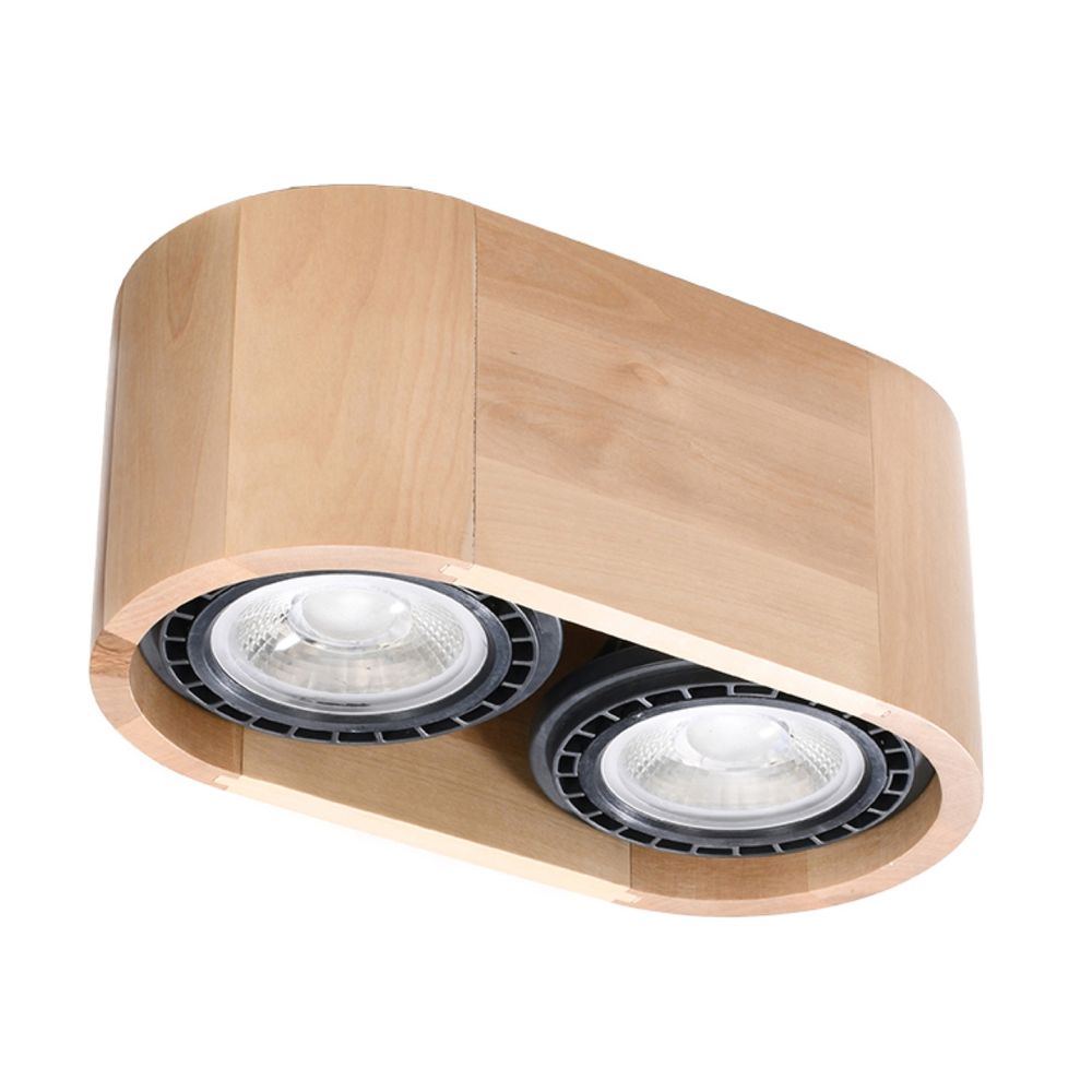 Scandi Design Wood Ceiling Lamp - Basic Series, GU10