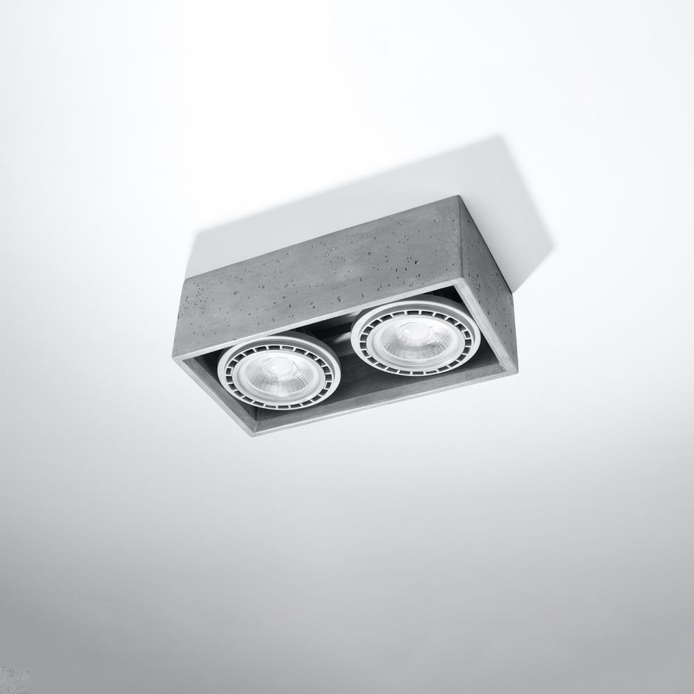 Industrial Design Concrete Quatro Ceiling Lamp - Top Quality!