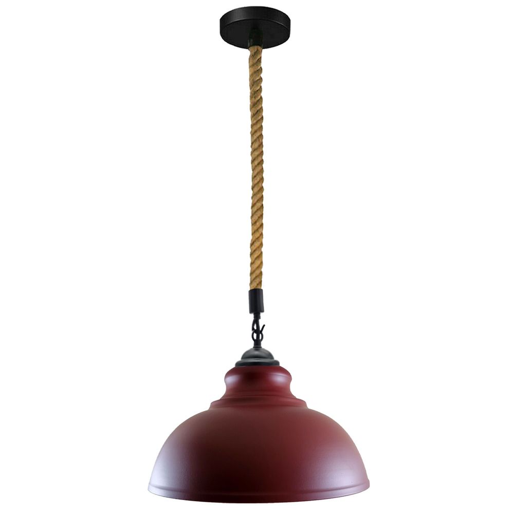 Vintage Industrial Pendant Lamp | Curvy Metal Ceiling Lighting | E27 Edison Bulb Compatible