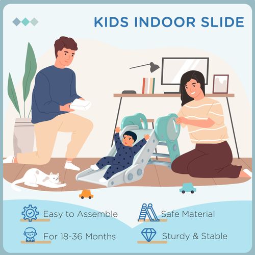 AIYAPLAY Foldable Kids Slide, Baby Slide for 1.5-3 Years