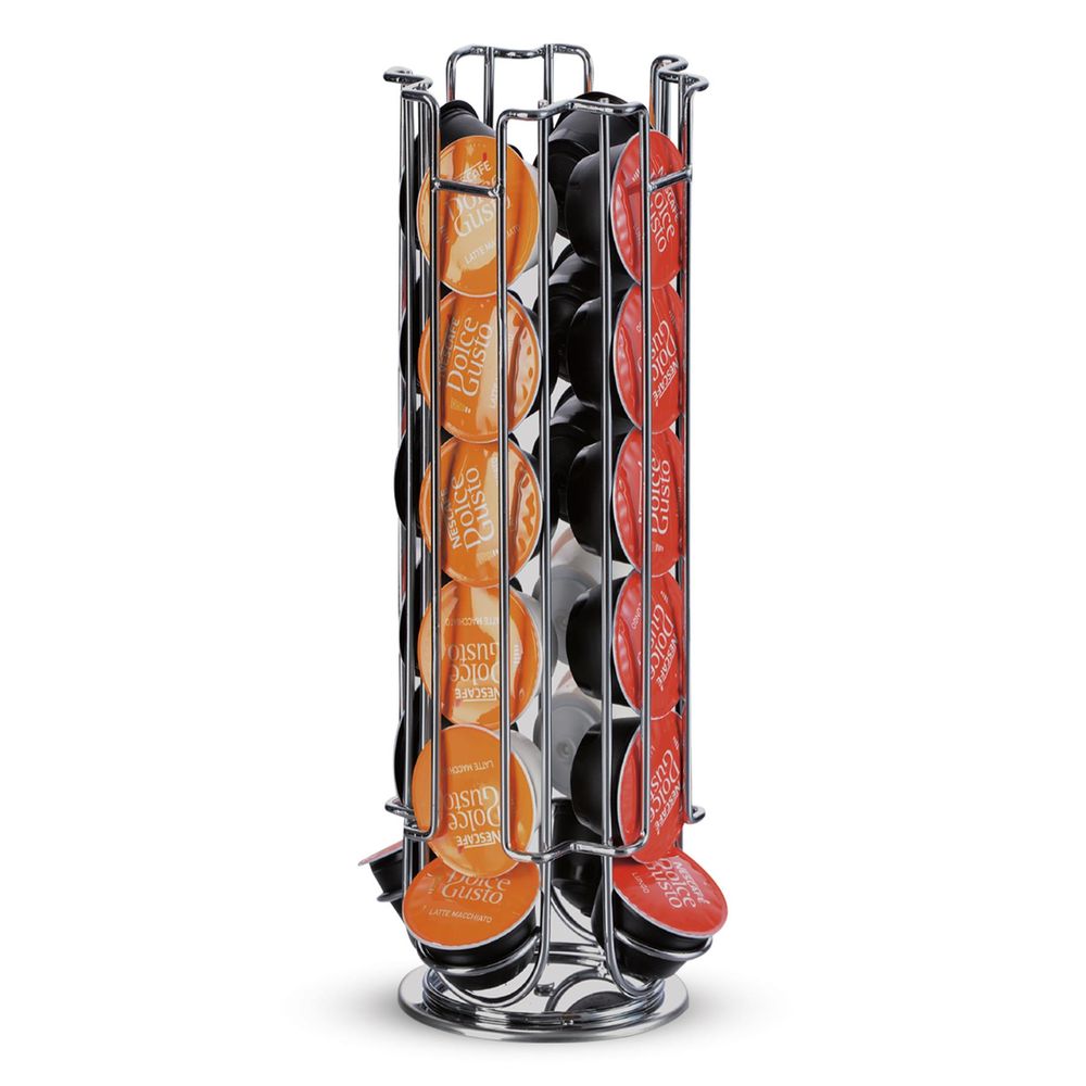 24-Capsule Coffee Pod Holder | Sleek &amp; Stylish Stainless Steel | Organize Your Kitchen