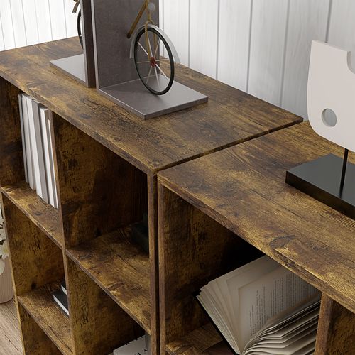 HOMCOM Storage Cabinet Bookcase 6 Cube for Home Office